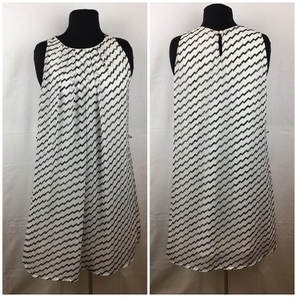 Pink Owl Apparel Chevron Sleeveless Dress. Size L